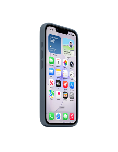 Husă Apple Silicone Case with MagSafe pentru iPhone 17e, Anchor Blue