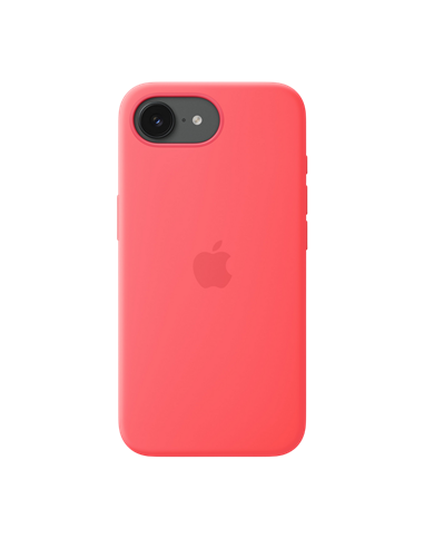 Чехол Apple Silicone Case with MagSafe для iPhone 17e, Bright Guava