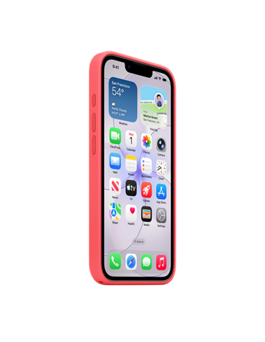 Чехол Apple Silicone Case with MagSafe для iPhone 17e, Bright Guava