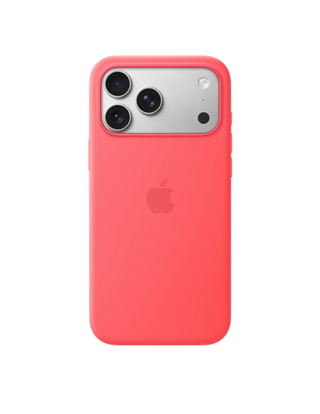 Чехол Apple Silicone Case with MagSafe для iPhone 17 Pro Max, Bright Guava