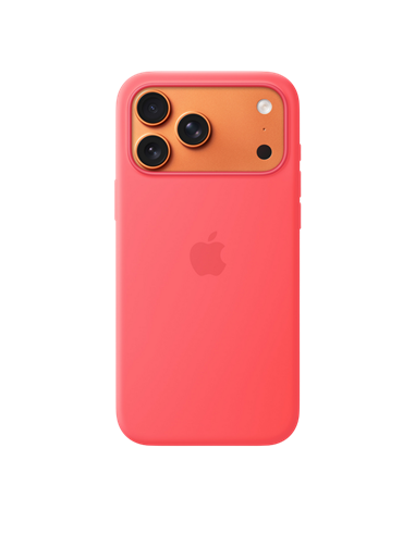Чехол Apple Silicone Case with MagSafe для iPhone 17 Pro Max, Bright Guava