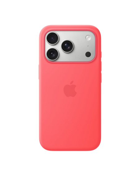 Чехол Apple Silicone Case with MagSafe для iPhone 17 Pro, Bright Guava