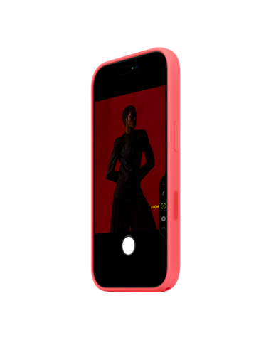 Чехол Apple Silicone Case with MagSafe для iPhone 17 Pro, Bright Guava