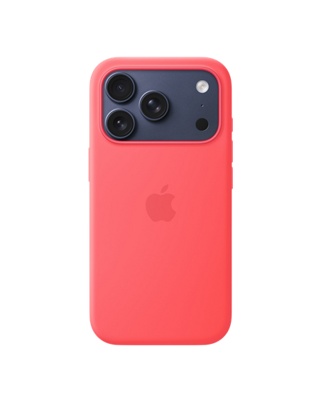 Чехол Apple Silicone Case with MagSafe для iPhone 17 Pro, Bright Guava