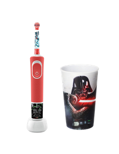 Periuță de dinți electrică Braun Kids D100 StarWars, Roșu 2