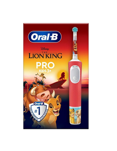 Электрическая зубная щетка Braun Oral-B Pro Kids Lion King, Красный | Белый 2