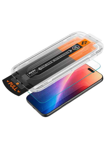 Защитное стекло Spigen Apple iPhone 16/17 Pro Max Tempered Glass EZ FIT Pro, Прозрачный