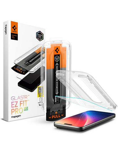 Sticlă de protecție Spigen Apple iPhone 16/17 Pro Max Tempered Glass EZ FIT Pro, Transparent