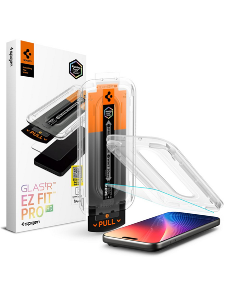 Sticlă de protecție Spigen Apple iPhone 16/17 Pro Max Tempered Glass EZ FIT Pro, Transparent