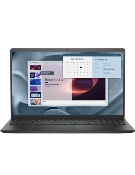Ноутбук для бизнеса 15,6" DELL Pro 15 Essential PV15255, Carbon Black, AMD Ryzen 5 7520U, 8Гб/512Гб, Linux Ubuntu