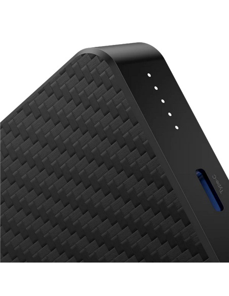Портативное зарядное устройство Proove Carbon Slim 22.5W, 10000мА·ч, Черный