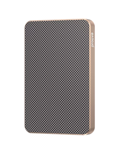 Портативное зарядное устройство Proove Carbon Slim 20W, 5000мА·ч, Золотой