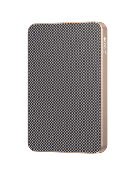 Acumulator extern Proove Carbon Slim 20W, 5000mAh, Auriu