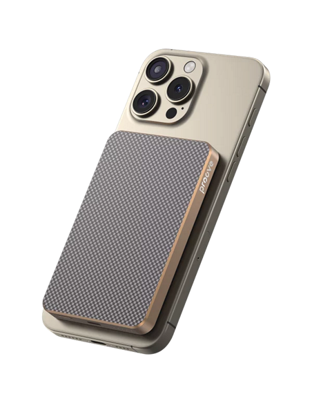 Портативное зарядное устройство Proove Carbon Slim 20W, 5000мА·ч, Золотой