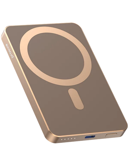 Портативное зарядное устройство Proove Carbon Slim 20W, 5000мА·ч, Золотой