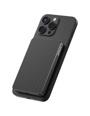 Портативное зарядное устройство Proove Carbon Slim 20W, 5000мА·ч, Черный
