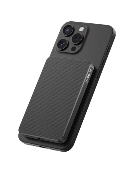 Портативное зарядное устройство Proove Carbon Slim 20W, 5000мА·ч, Черный