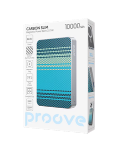 Acumulator extern Proove Carbon Slim 22.5W, 10000mAh, Albastru 2