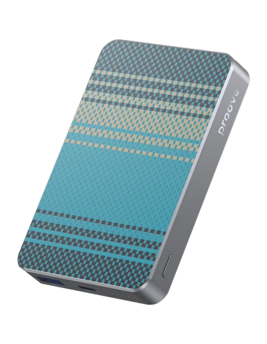 Портативное зарядное устройство Proove Carbon Slim 22.5W, 10000мА·ч, Синий