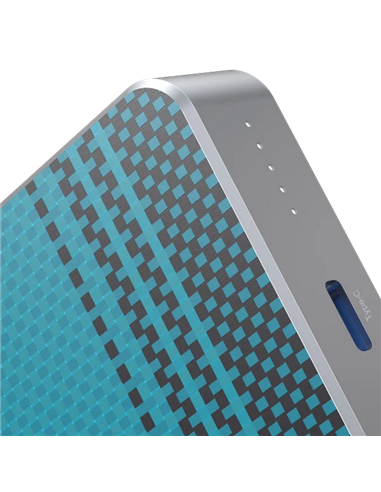 Портативное зарядное устройство Proove Carbon Slim 22.5W, 10000мА·ч, Синий