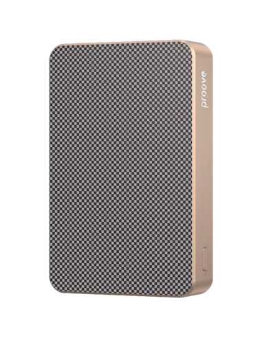 Acumulator extern Proove Carbon Slim 22.5W, 10000mAh, Auriu