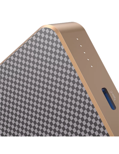 Портативное зарядное устройство Proove Carbon Slim 22.5W, 10000мА·ч, Золотой