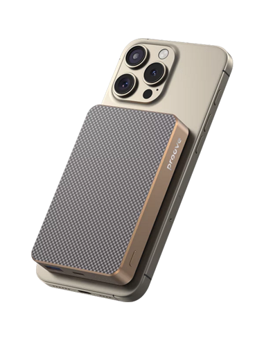 Acumulator extern Proove Carbon Slim 22.5W, 10000mAh, Auriu