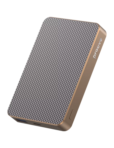 Портативное зарядное устройство Proove Carbon Slim 22.5W, 10000мА·ч, Золотой
