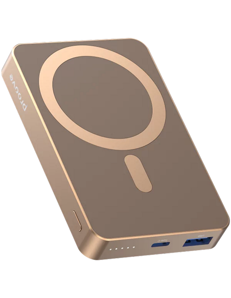 Портативное зарядное устройство Proove Carbon Slim 22.5W, 10000мА·ч, Золотой