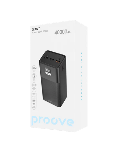 Acumulator extern Proove Giant, 40000mAh, Negru