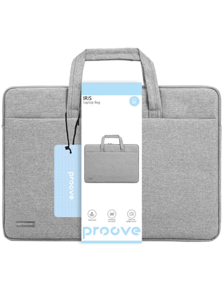 Сумка для ноутбука Proove Iris, 15.6", Светло-серый