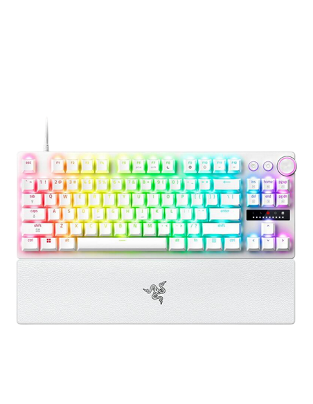 Tastatură Razer Huntsman V3 Pro TKL 8KHz, Cu fir, Alb
