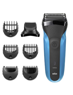 Электробритва мужская Braun 310BT, Черный | Синий