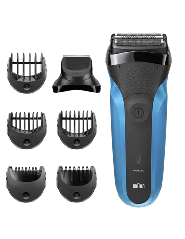 Электробритва мужская Braun 310BT, Черный | Синий