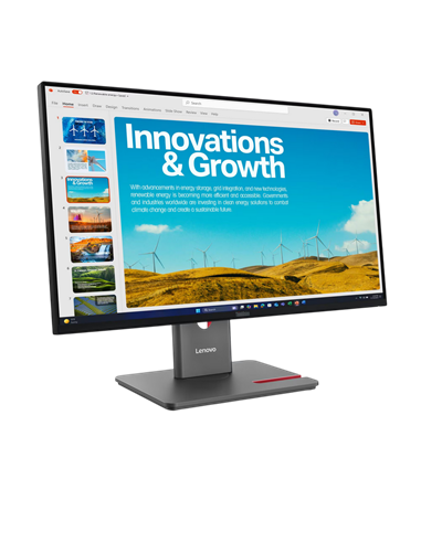 23,8" Монитор Lenovo P24QD-40, IPS 2560x1440 WQHD, Eclipse Black