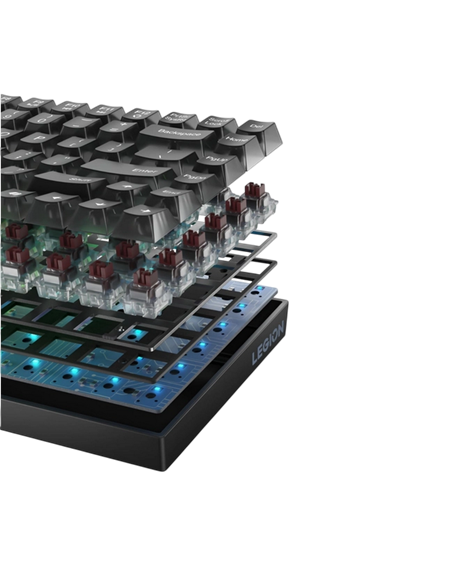 Tastatură Lenovo Legion K510 Mini Pro, Cu fir, Negru
