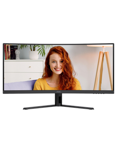 34" Офисный монитор AOC CU34B3E, VA 3440x1440 WQHD, Чёрный