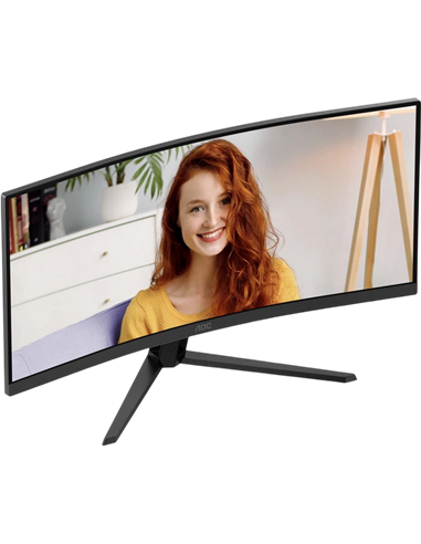 34" Офисный монитор AOC CU34B3E, VA 3440x1440 WQHD, Чёрный