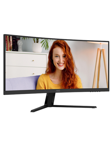 34" Офисный монитор AOC CU34B3E, VA 3440x1440 WQHD, Чёрный
