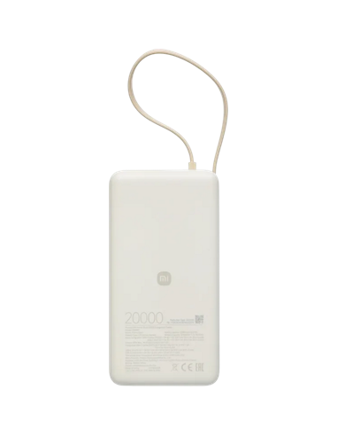 Acumulator extern Xiaomi BHR08O7GL, 20000mAh, Bej