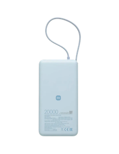 Acumulator extern Xiaomi BHR08O8GL, 20000mAh, Albastru deschis 2