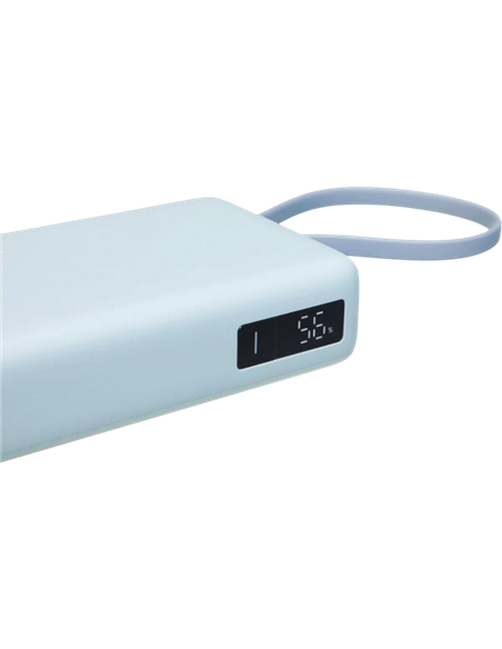 Acumulator extern Xiaomi BHR08O8GL, 20000mAh, Albastru deschis