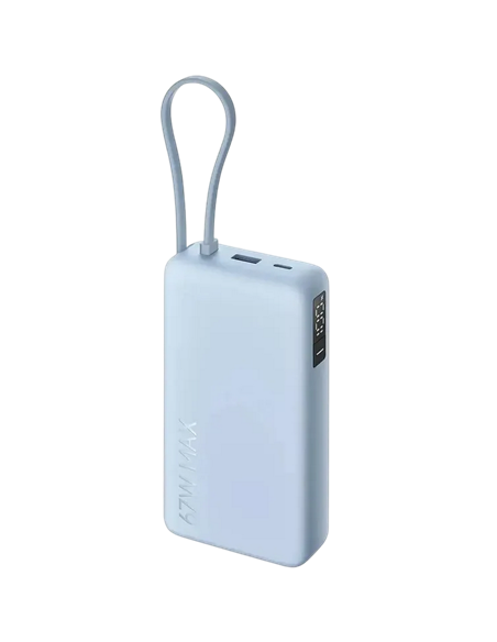 Acumulator extern Xiaomi BHR08O8GL, 20000mAh, Albastru deschis