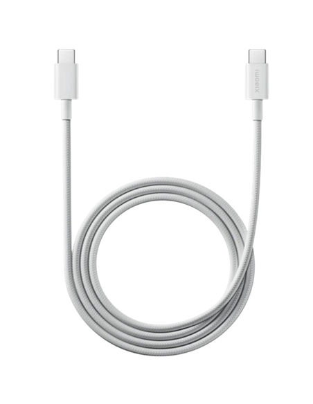 Cablu încărcare și sincronizare Xiaomi BHR0878GL, USB Type-C/USB Type-C, 1m, Alb