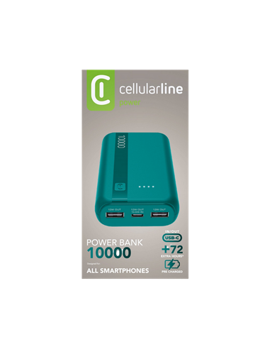 Acumulator extern Cellularline Essential, 10000mAh, Albastru