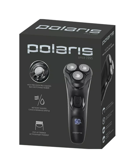Электробритва мужская Polaris PMR0415R, Чёрный