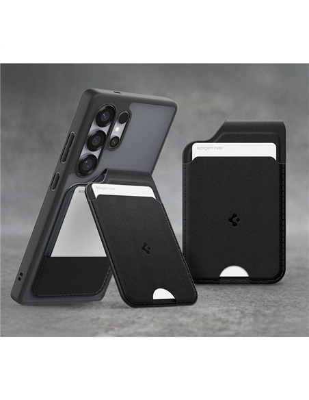 Чехол-бумажник Samsung Spigen Valentinus S, Чёрный