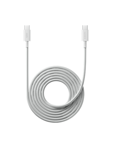 Cablu încărcare și sincronizare Xiaomi BHR087AGL, USB Type-C/USB Type-C, 2m, Alb