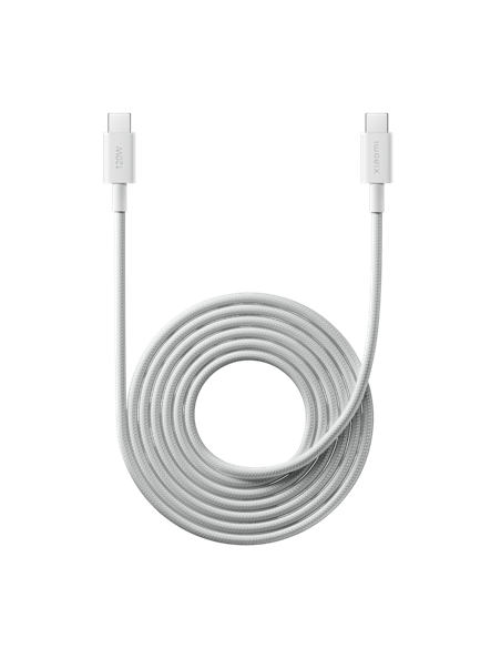 Кабель для зарядки и синхронизации Xiaomi BHR087AGL, USB Type-C/USB Type-C, 2м, Белый