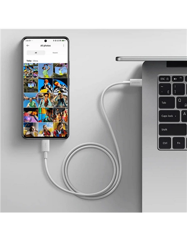 Кабель для зарядки и синхронизации Xiaomi BHR087AGL, USB Type-C/USB Type-C, 2м, Белый